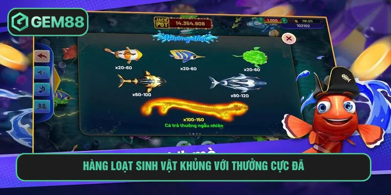 Bắn Cá H5 Tại GEM88 Game Độc Đáo, Săn Kho Báu Thú Vị Bắn cá H5 mang đến hàng loạt loài boss giá trị