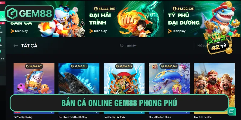 Bắn Cá Online GEM88 Và Cách Chinh Phục Kho Báu Sắc Màu Bắn cá online mang đến sân chơi chỉn chu với nhiều tính năng