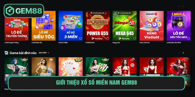 Xổ số miền Nam tại Gem88 thu hút nhiều người chơi