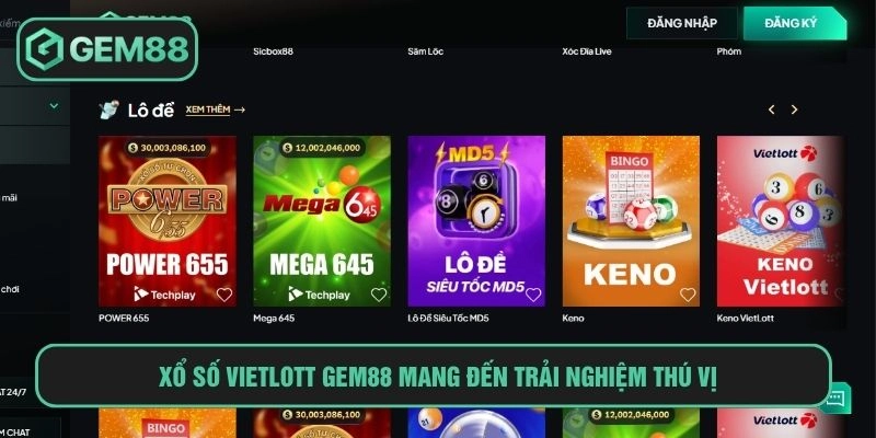 Xổ Số Vietlott GEM88 - Chơi Nhanh Trúng Lớn Từ 10.000 Đồng Xổ số Vietlott GEM88 mang đến trải nghiệm thú vị cho hội viên