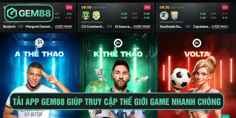 Tải app Gem88 giúp truy cập thế giới game nhanh chóng