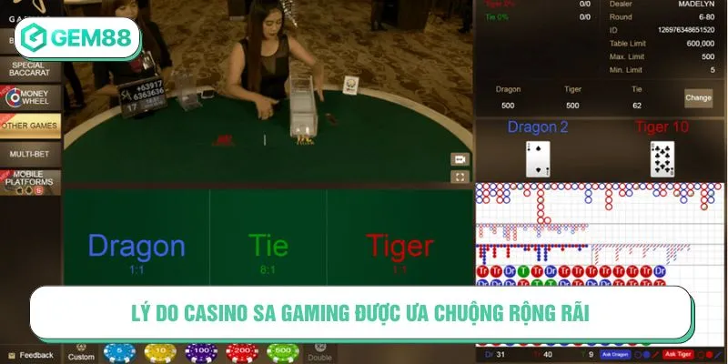 Casino SA Gaming – Cá Cược Trực Tuyến Chuẩn Quốc Tế Lý do Casino SA Gaming được ưa chuộng rộng rãi